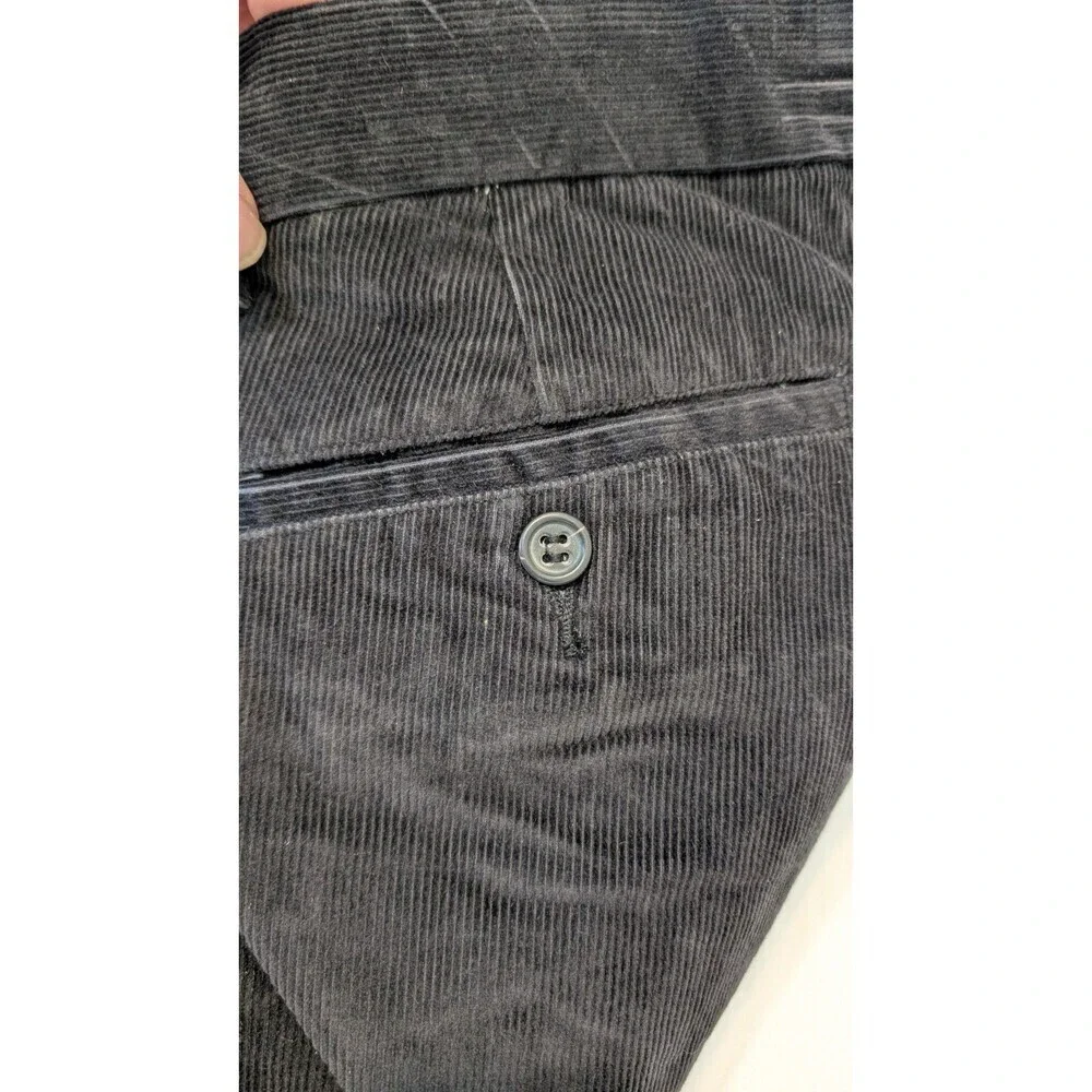 Dockers Men’s Corduroy Pants 32x30 Black Flat Front Classic Fit 100% Cotton NWT